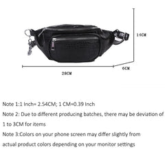 JNKET Women's PU Leather Waist Pack Casual Chest Bag Crossbody Bags Bum Bag