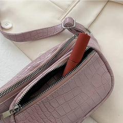 JNKET Women's PU Leather Waist Pack Casual Chest Bag Crossbody Bags Bum Bag