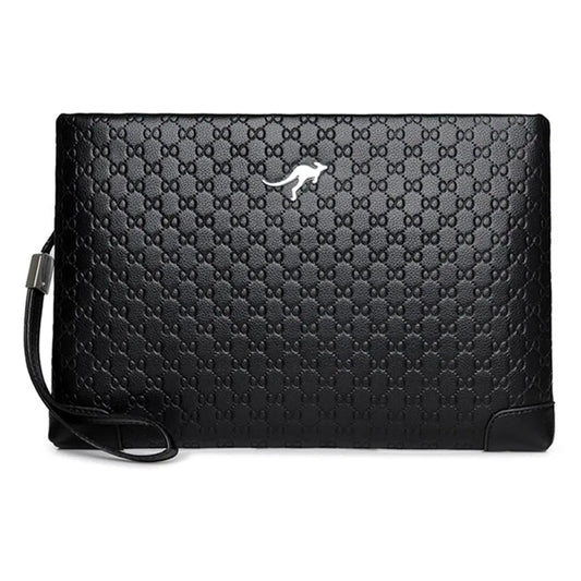 Men's Clutch Handbag PU Leather Long Wallet Business Bag