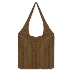 JNKET Retro Knitted Shoulder Bag Casual Crossbody Sling Bag