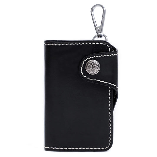 Men's Leather Key Wallet Key Holder Organizer Keychain Purse Keys Case Pouch