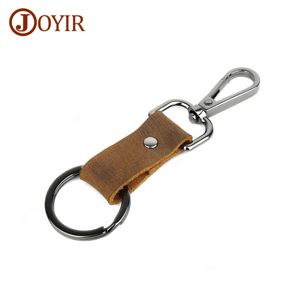 Real Cowhide Keychain Key Holder for Men Women Car Keyring