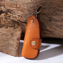 Vintage Leather Key Wallet Men Organizer Housekeeper Keychain