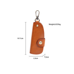 Vintage Leather Key Wallet Men Organizer Housekeeper Keychain