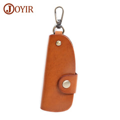 Vintage Leather Key Wallet Men Organizer Housekeeper Keychain