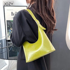 Summer Hobo Bag PU Leather Casual Tote Ladies Shoulder Bags