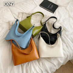 Summer Hobo Bag PU Leather Casual Tote Ladies Shoulder Bags