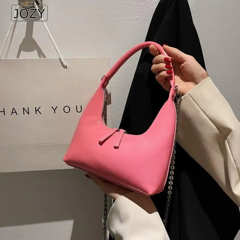 Summer Hobo Bag Handbag PU Leather Ladies Underarm Shoulder Bags