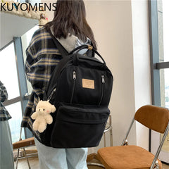 JULYCCINO Multifunction Double Zipper Women Backpack Teenager Girls Laptop Backp
