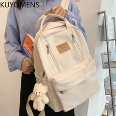 JULYCCINO Multifunction Double Zipper Women Backpack Teenager Girls Laptop Backp