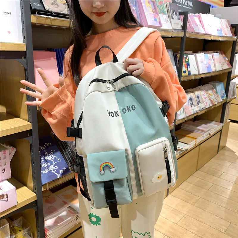 Candy Student Backpack Waterproof School Bag Travel Backpack