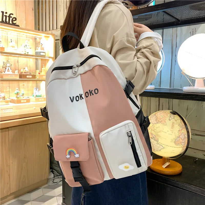 Candy Student Backpack Waterproof School Bag Travel Backpack