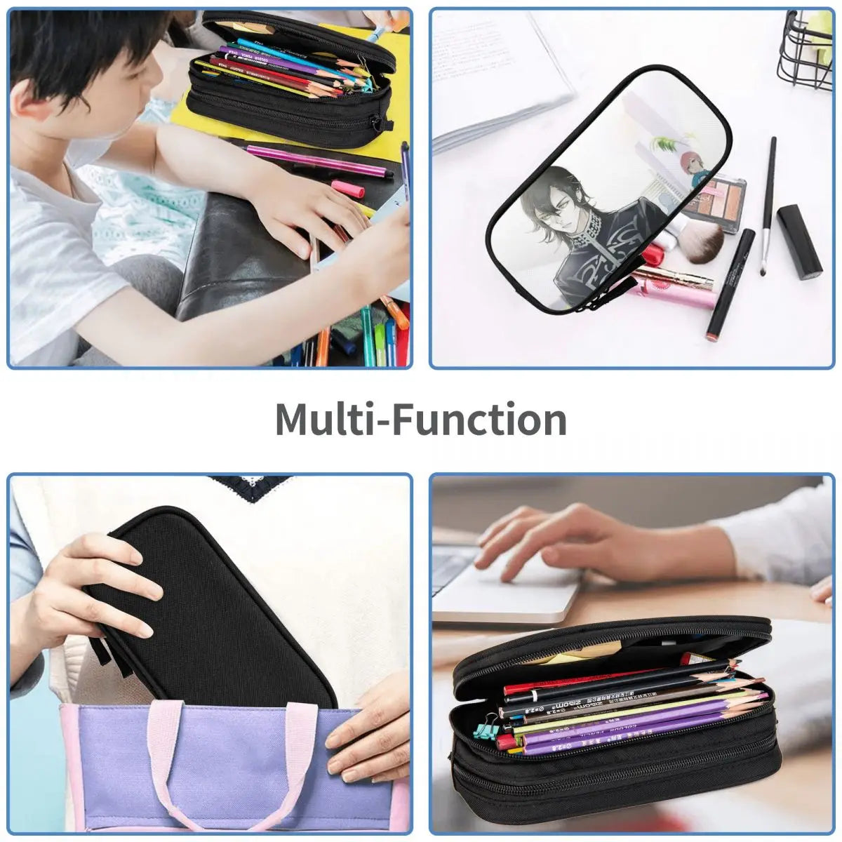 Jack Jeanne Pen Box Student Anime Zipper Pen Bag