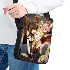 Anime Spy Family Print School Boy Girl's Shoulder Bag Casual Schoolbag