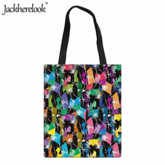 Geometric Art Graffiti Women's Shoulder Bag Canvas Handbag
