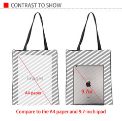 Artistic Ballerina Pattern Ladies Shoulder Bag Canvas Handbag