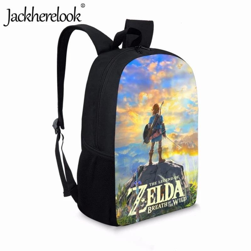 Zelda: Breath of the Wild Print Kids School Bag