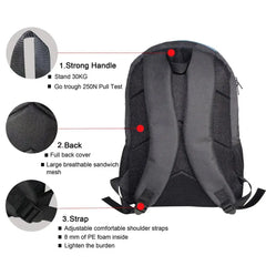 Dragon Pattern School Backpack Boys 17-inch Book Bag Large Capacity