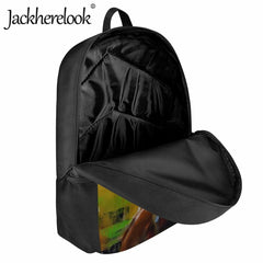 African Art Woman Backpack for Boys