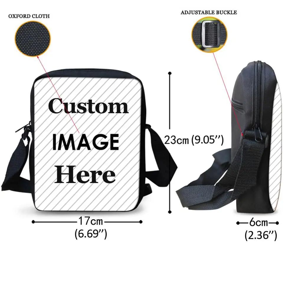 Kamado Nezuko Crossbody Bag for Kids School Boys Girls Lunch Bag