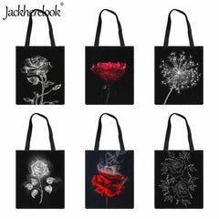 Women's Shoulder Bag Casual Rose Pattern Practical Travel Shopping Bag