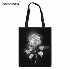 Women's Shoulder Bag Casual Rose Pattern Practical Travel Shopping Bag