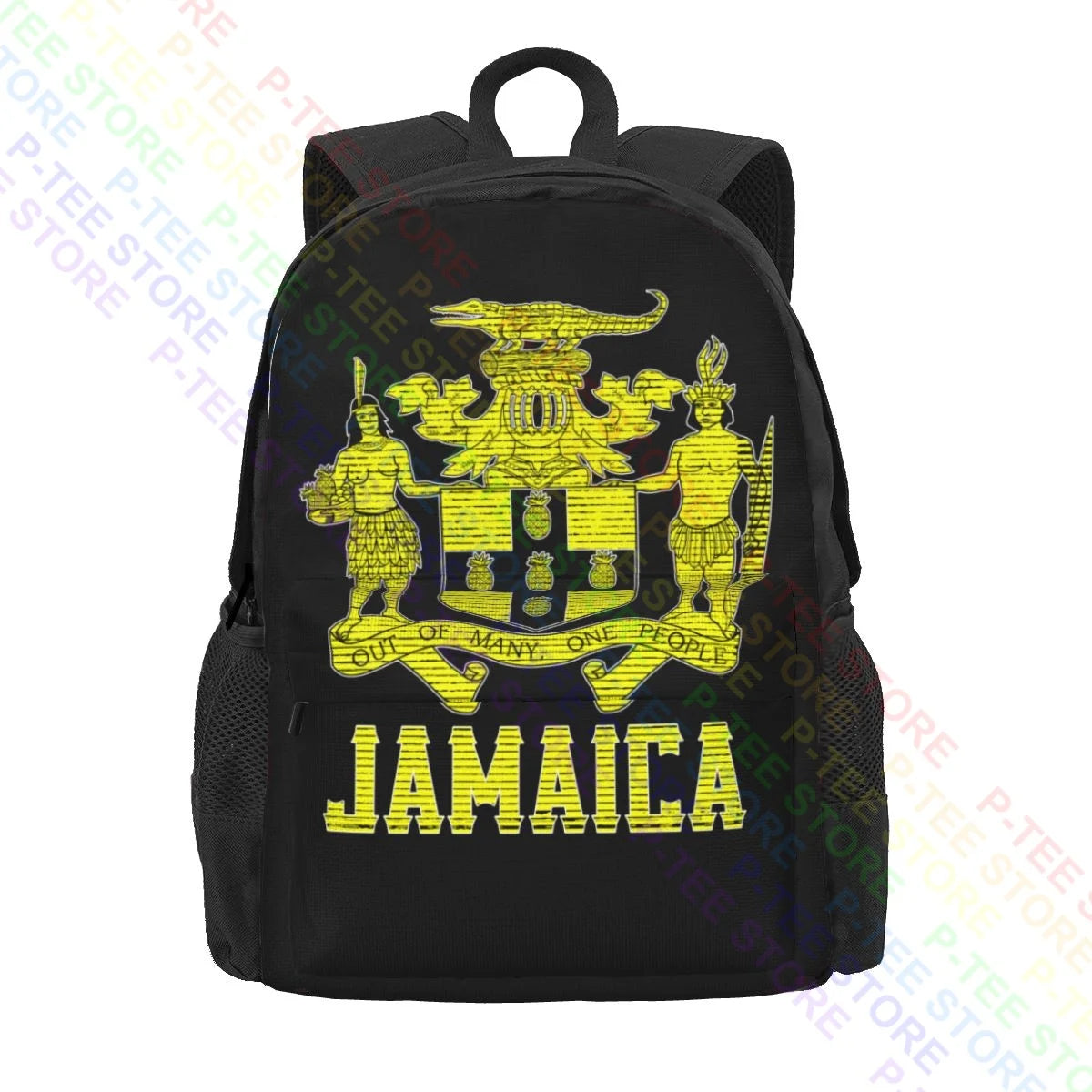 Jamaica Coat Of Arms Distressed Backpack
