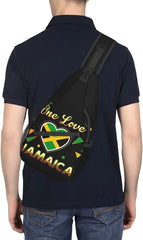Jamaica Flag Sling Bag Crossbody Backpack Jamaican Travel Hiking