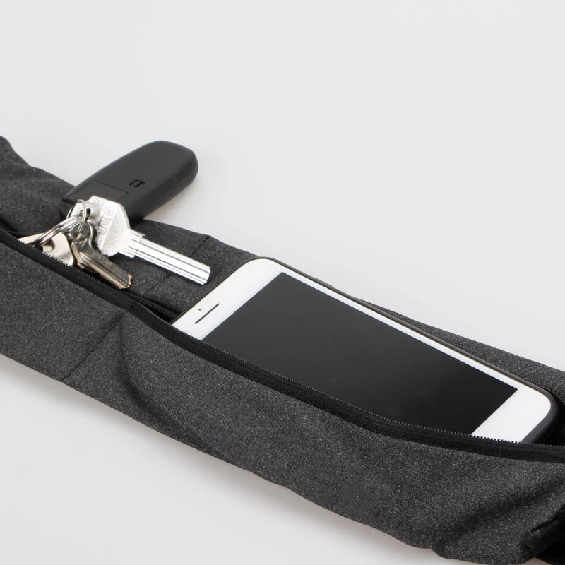 Jamhoo Pro Reflective Waistband Sports Bag Double Zipper Pocket