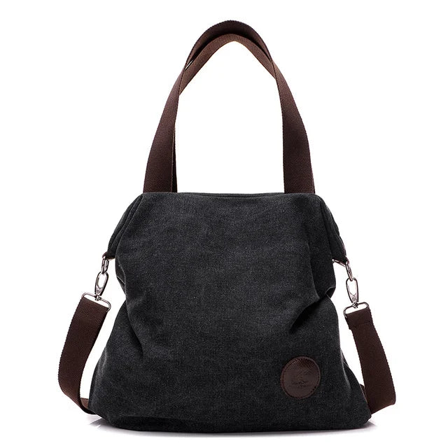 Jamhoo Shoulder Bag Canvas Women Handbags Bucket Floral Tote Crossbody Bag
