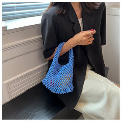 Japanese & Korean Knitted Braid Handbag Crochet Art Shoulder Tote Bag