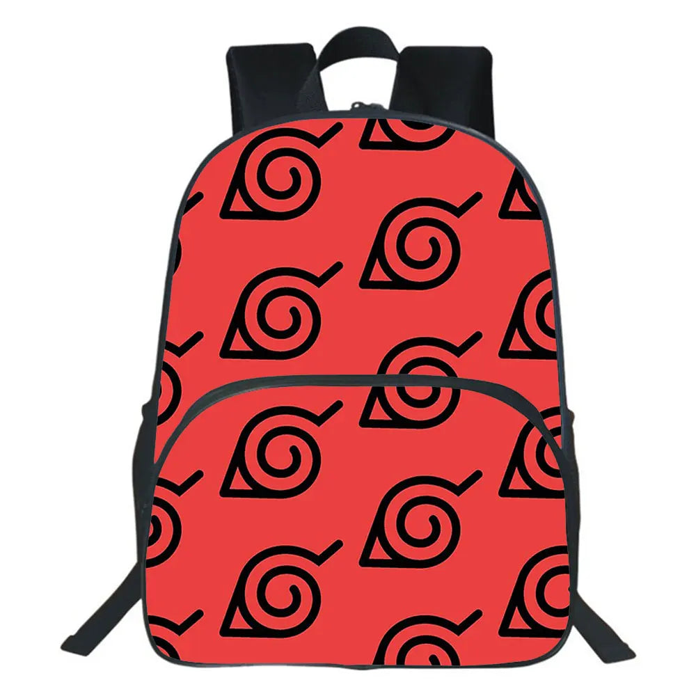Japan Anime Backpack Uzumaki Sasuke School Bag 3D Printing Children Bookbag