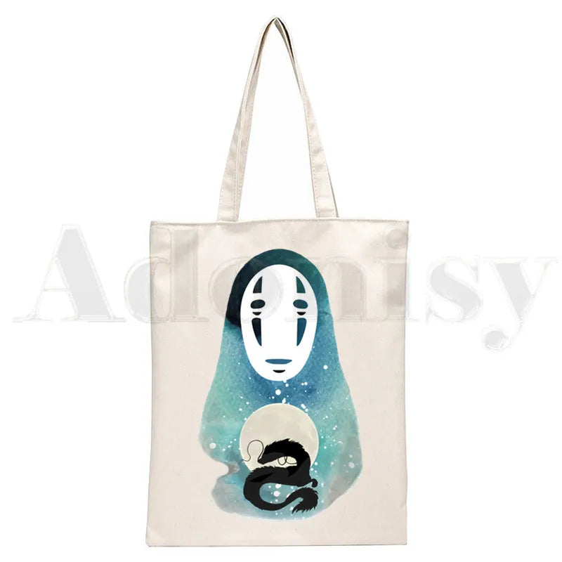 Japan Anime Spirited Away Hayao Handbag Women Canvas Bag