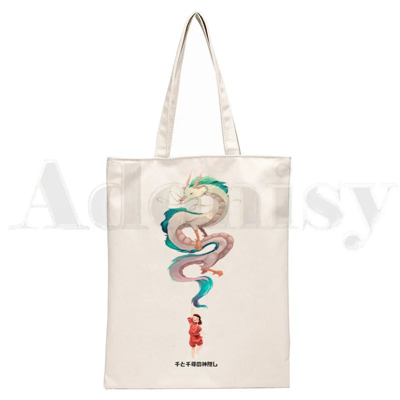 Japan Anime Spirited Away Hayao Handbag Women Canvas Bag