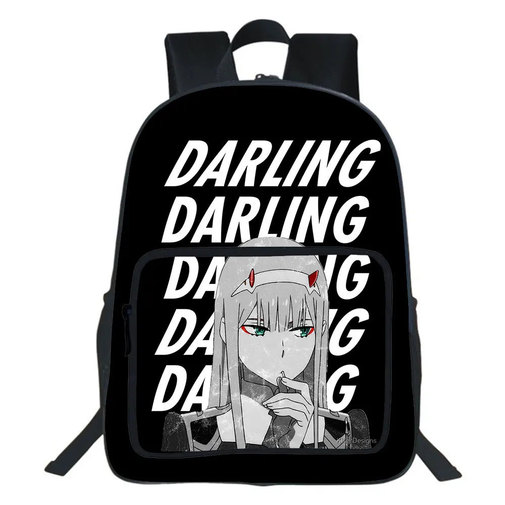 Japanese Anime Darling In The Franxx Backpack Student Bookbag Women Rucksack