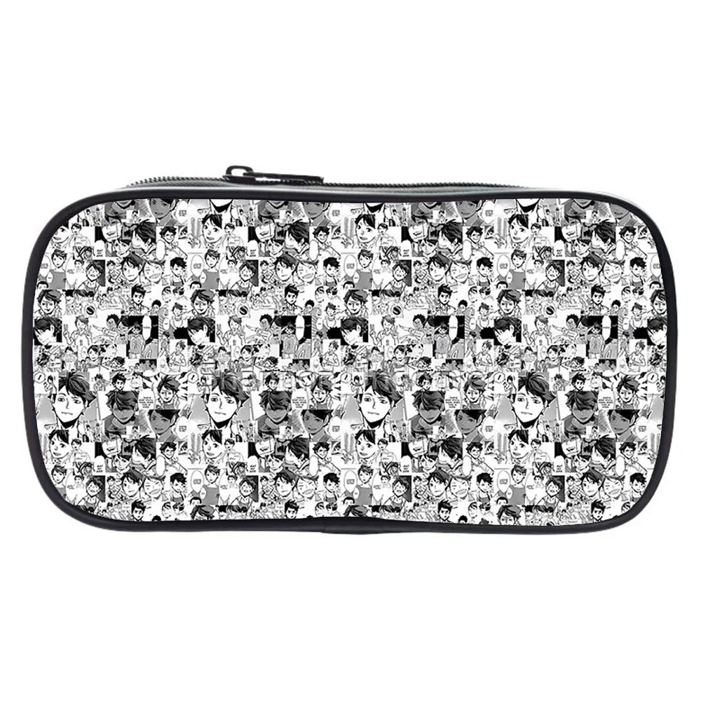 Japan Anime Haikyuu Pencil Case Stationery Storage School Pen Box Bag