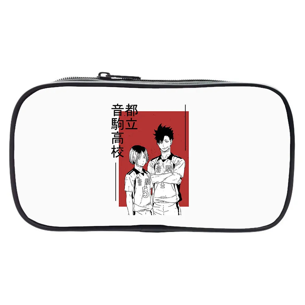Japan Anime Haikyuu Pencil Case Stationery Storage School Pen Box Bag