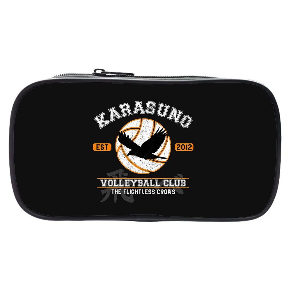 Japan Anime Haikyuu Pencil Case Stationery Storage School Pen Box Bag
