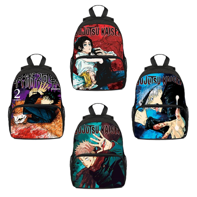 Jujutsu Kaisen Backpack Men Waterproof School Bags Yuji Itadori Laptop Travel