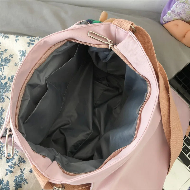 Japan Style Women Shoulder Messenger Bag Waterproof Nylon Crossbody Bag