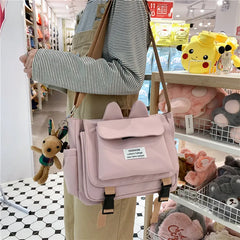 Japan Style Women Shoulder Messenger Bag Waterproof Nylon Crossbody Bag