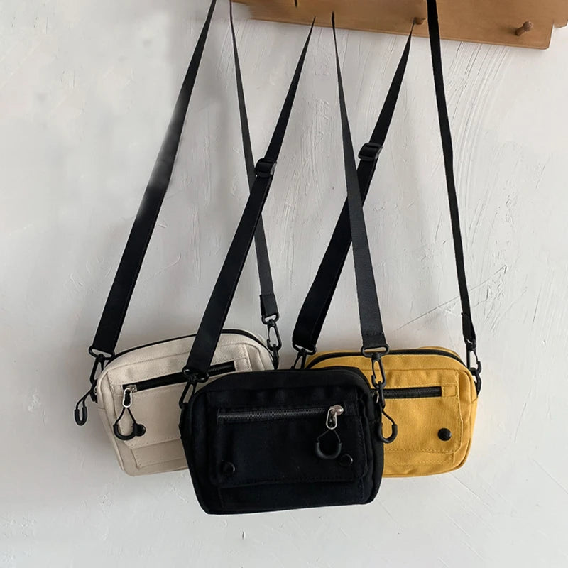 Japan Style Girl Shoulder Bag Canvas Crossbody Student Phone Purse