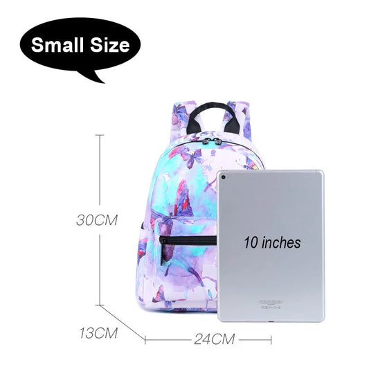 Harajuku Butterfly Backpack Women Waterproof Nylon Summer Bagpack