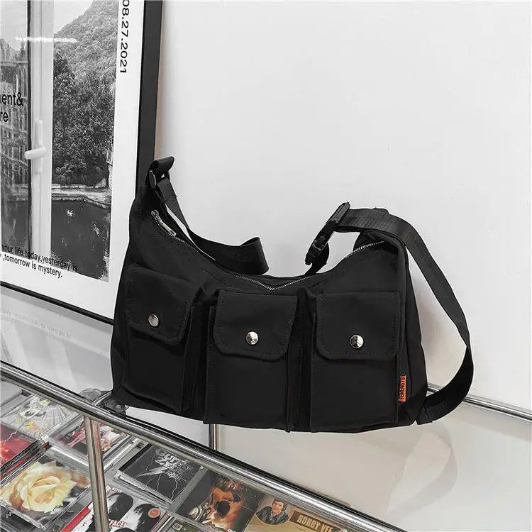 Japan Style Waterproof Nylon Crossbody Bag Large Capacity Travel Purse