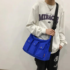 Japan Style Waterproof Nylon Crossbody Bag Large Capacity Travel Purse