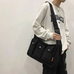 Japan Style Waterproof Nylon Crossbody Bag Large Capacity Travel Purse