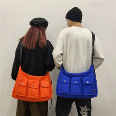 Japan Style Waterproof Nylon Crossbody Bag Large Capacity Travel Purse