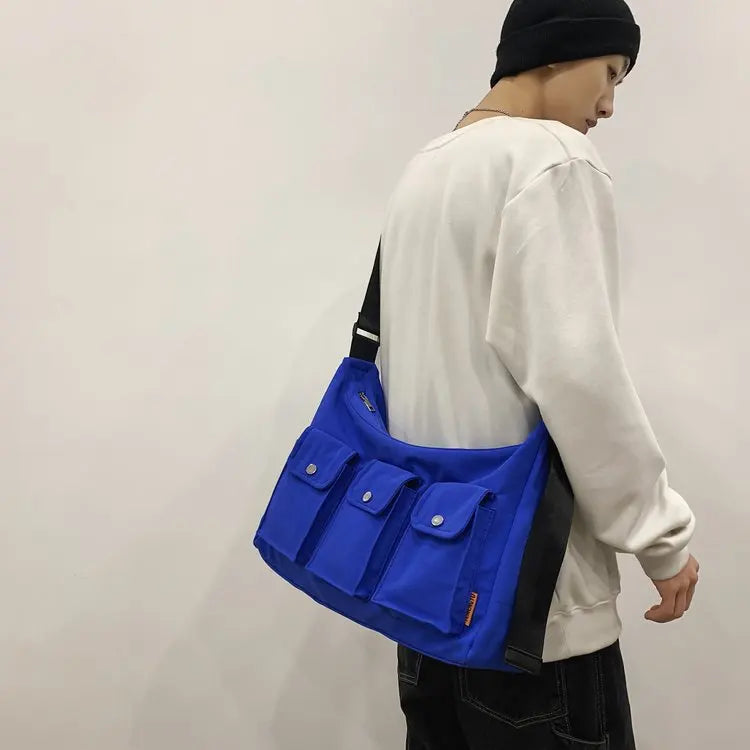Japan Style Waterproof Nylon Crossbody Bag Large Capacity Travel Purse