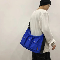 Japan Style Waterproof Nylon Crossbody Bag Large Capacity Travel Purse