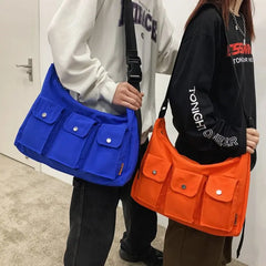 Japan Style Waterproof Nylon Crossbody Bag Large Capacity Travel Purse